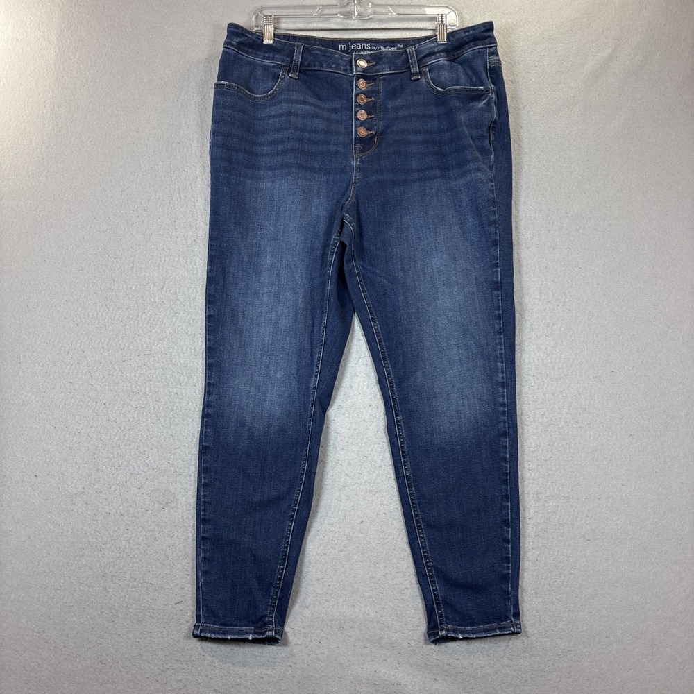 M Jeans By Maurices Size 18W Short Curvy High Rise Stretch Jeans